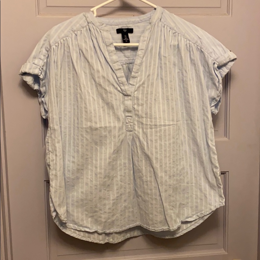 Light Blue Gap Fabric Top